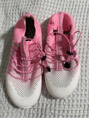 Women's Pink and White waterproof sneakers